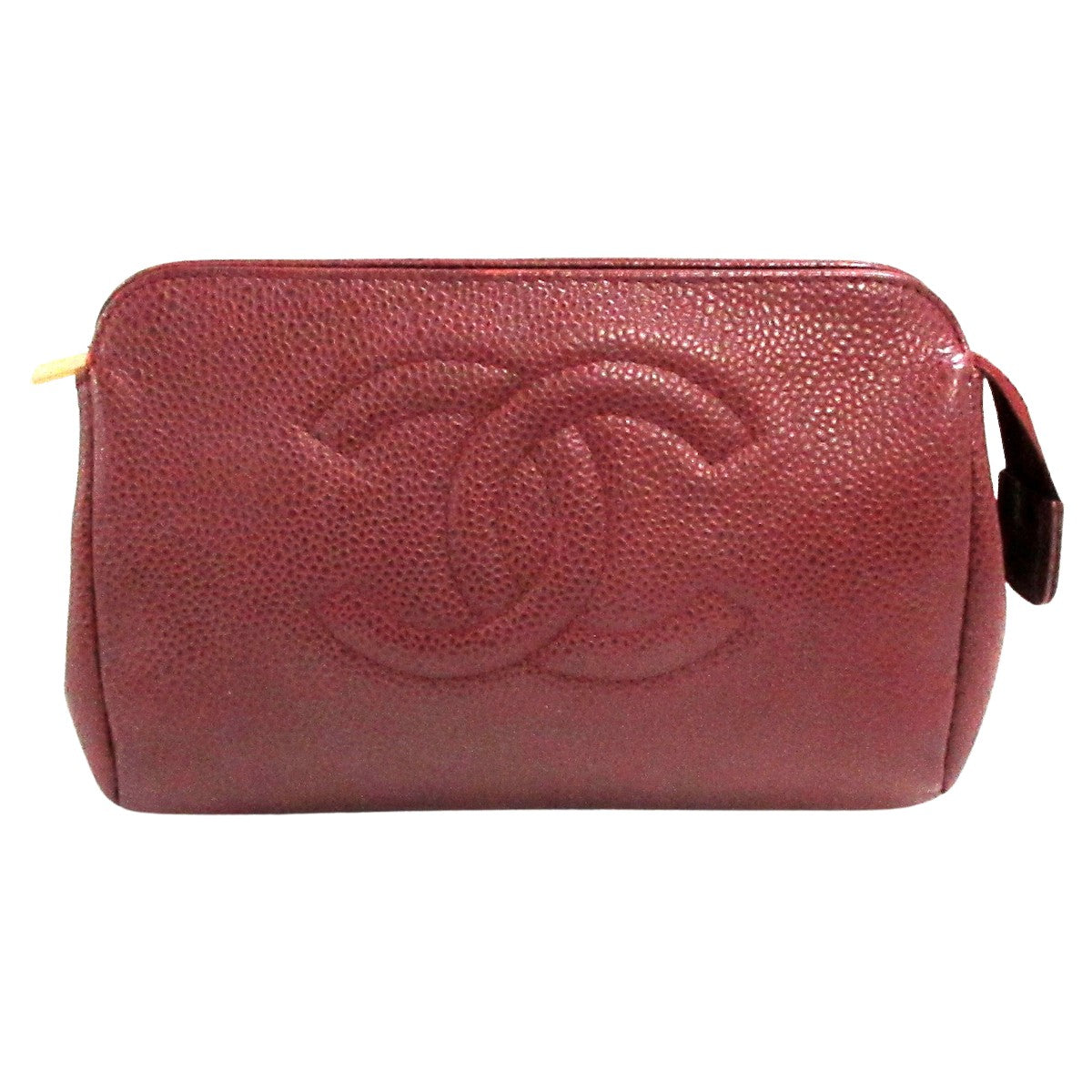 Chanel Bordeaux Leather  clutch bag