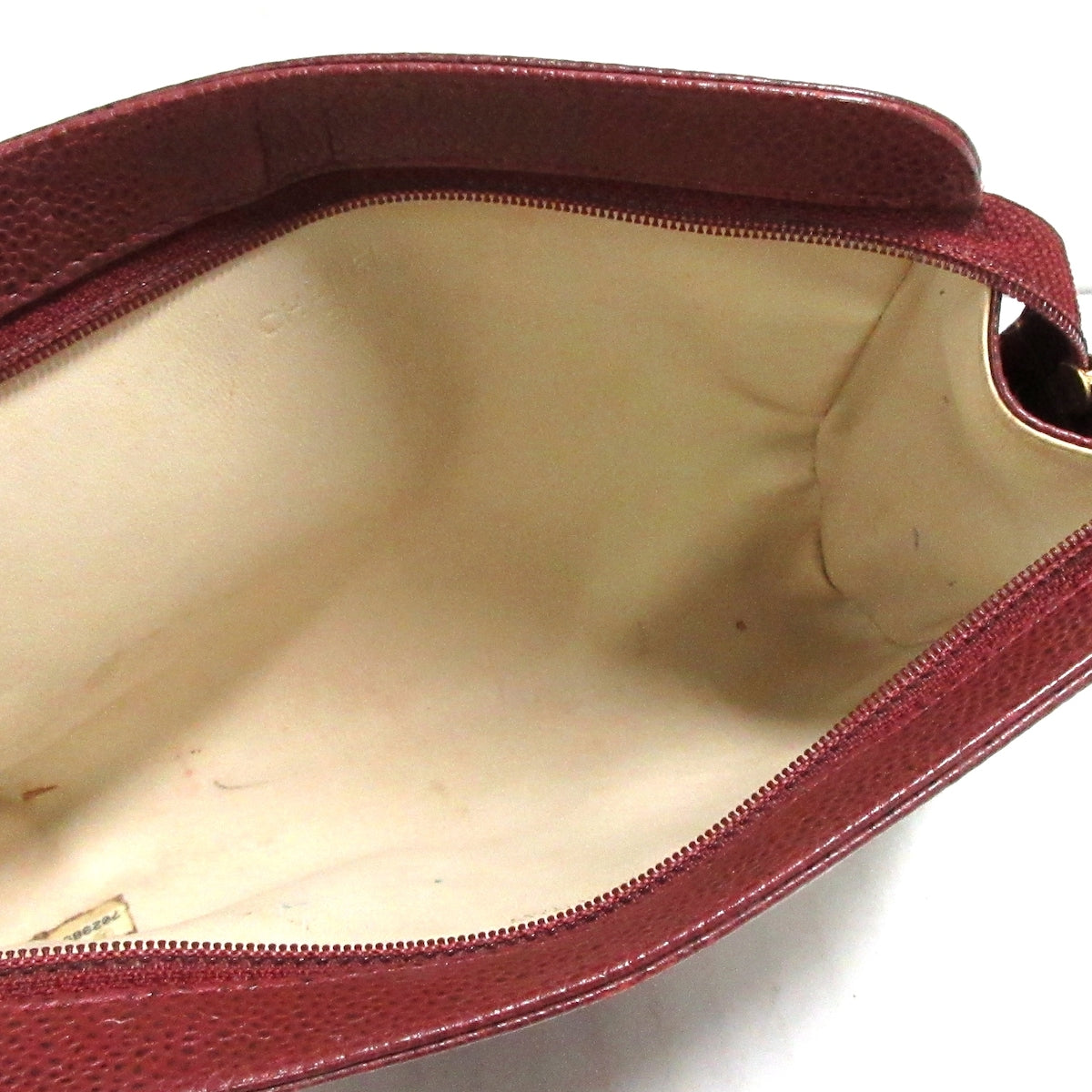 Chanel Bordeaux Leather  clutch bag