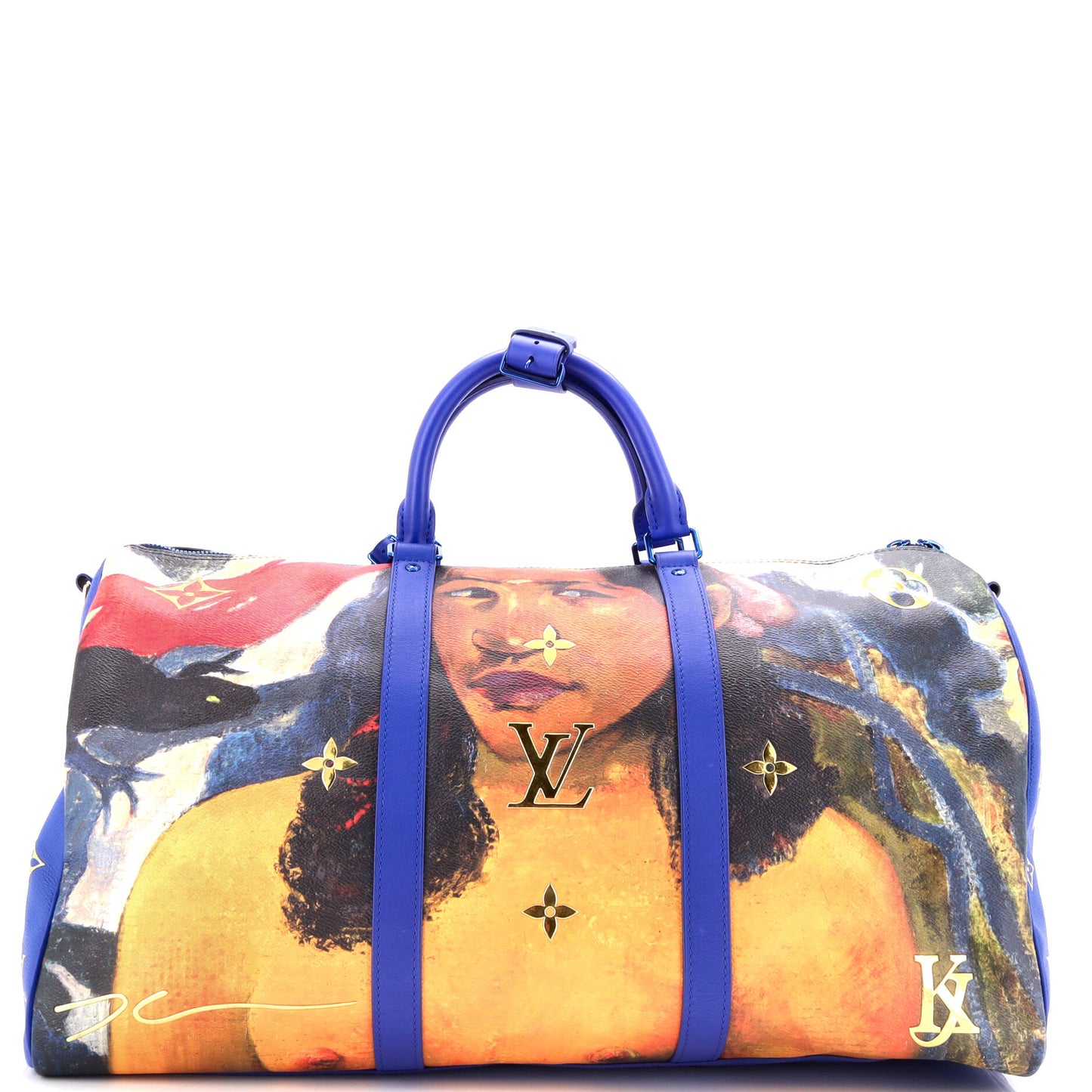 Keepall Bandouliere Bag Limited Edition Jeff Koons Gauguin Print Canvas 50