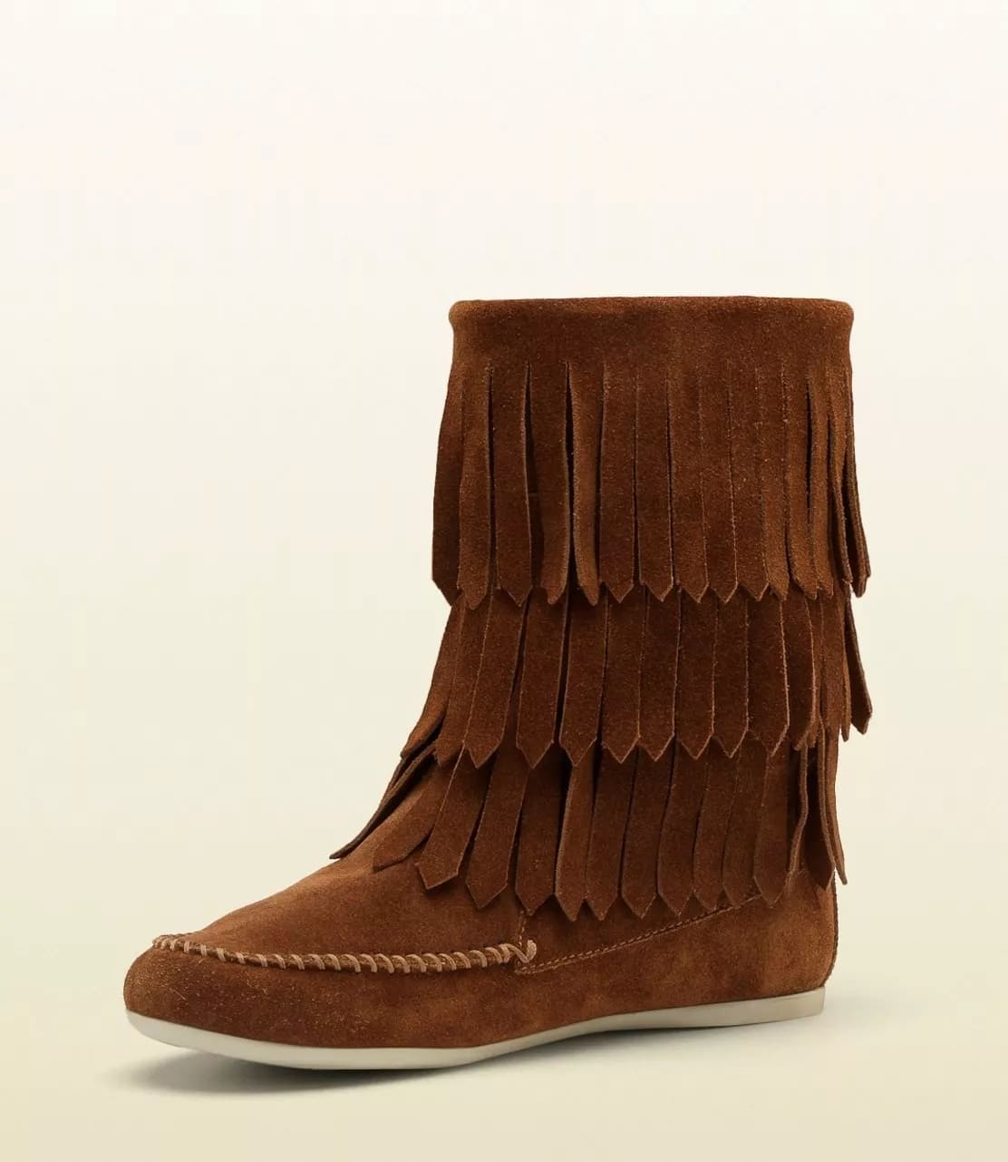 Gucci Brown Kids Fringe Boots (29 G / 12 US)