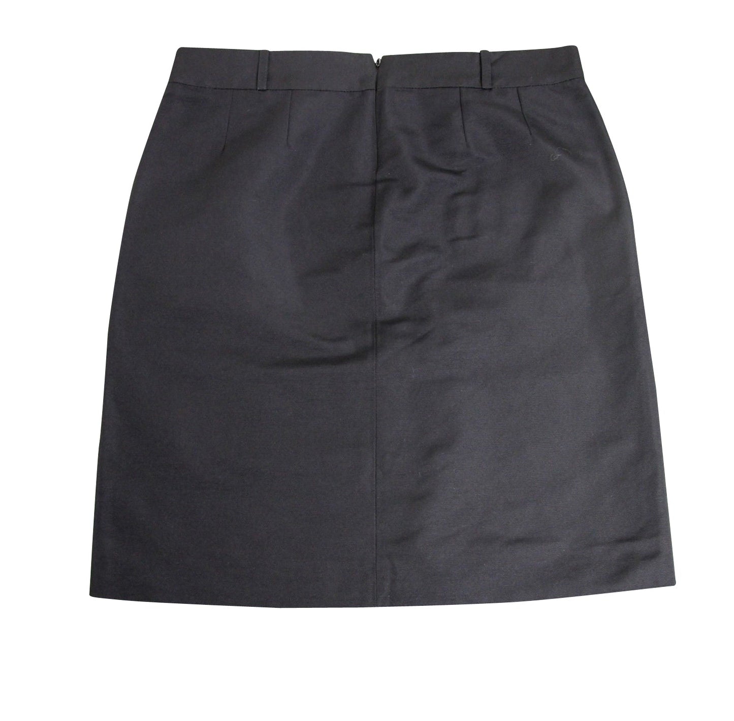 Gucci Women's Pencil Black Polyester Cotton Skirt With Horsebit Detail (42)