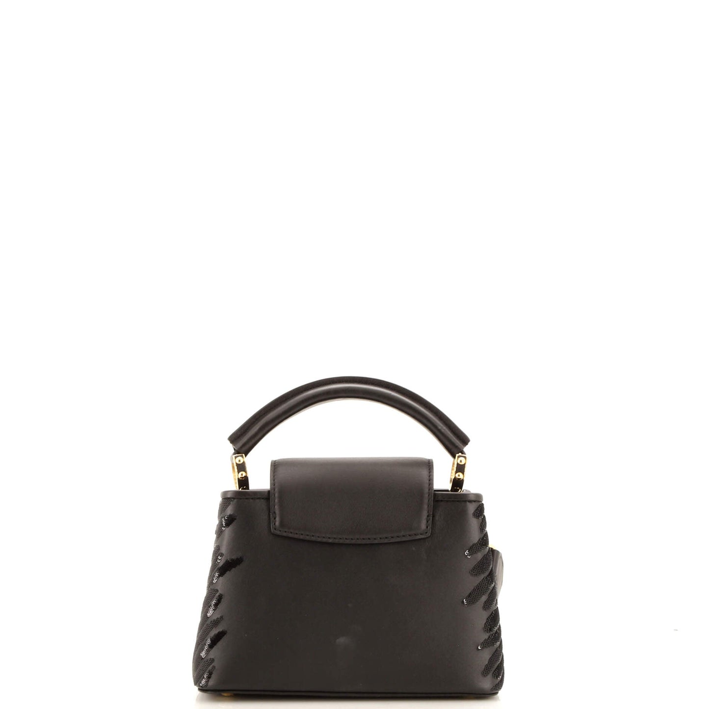 Capucines Bag Sequins with Leather Mini