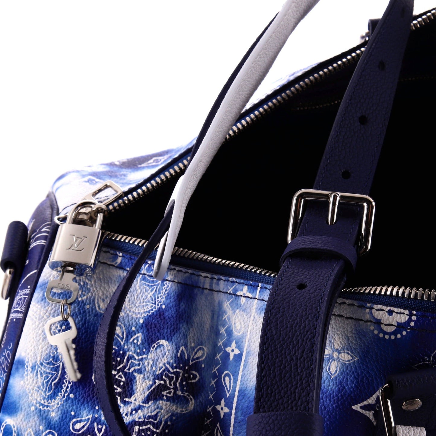 Keepall Bandouliere Bag Limited Edition Monogram Bandana Leather 50