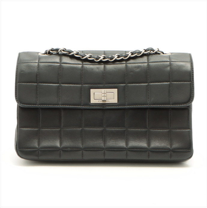 Chanel Brown Canvas 2.55 shoulder bag