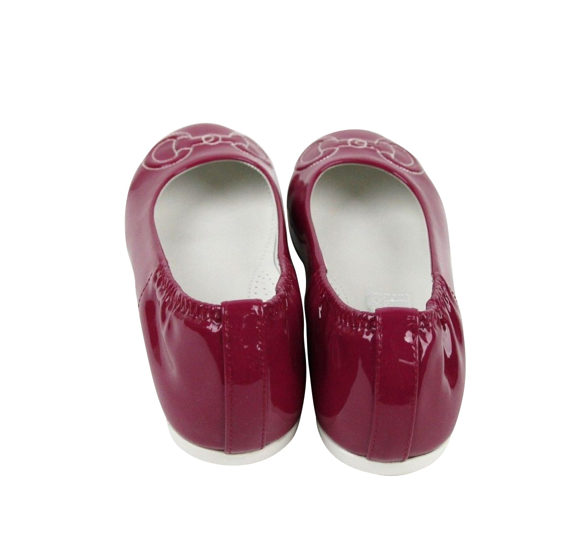 Gucci Kids Magenta Patent Leather Horsebit Stitch Ballet Flat