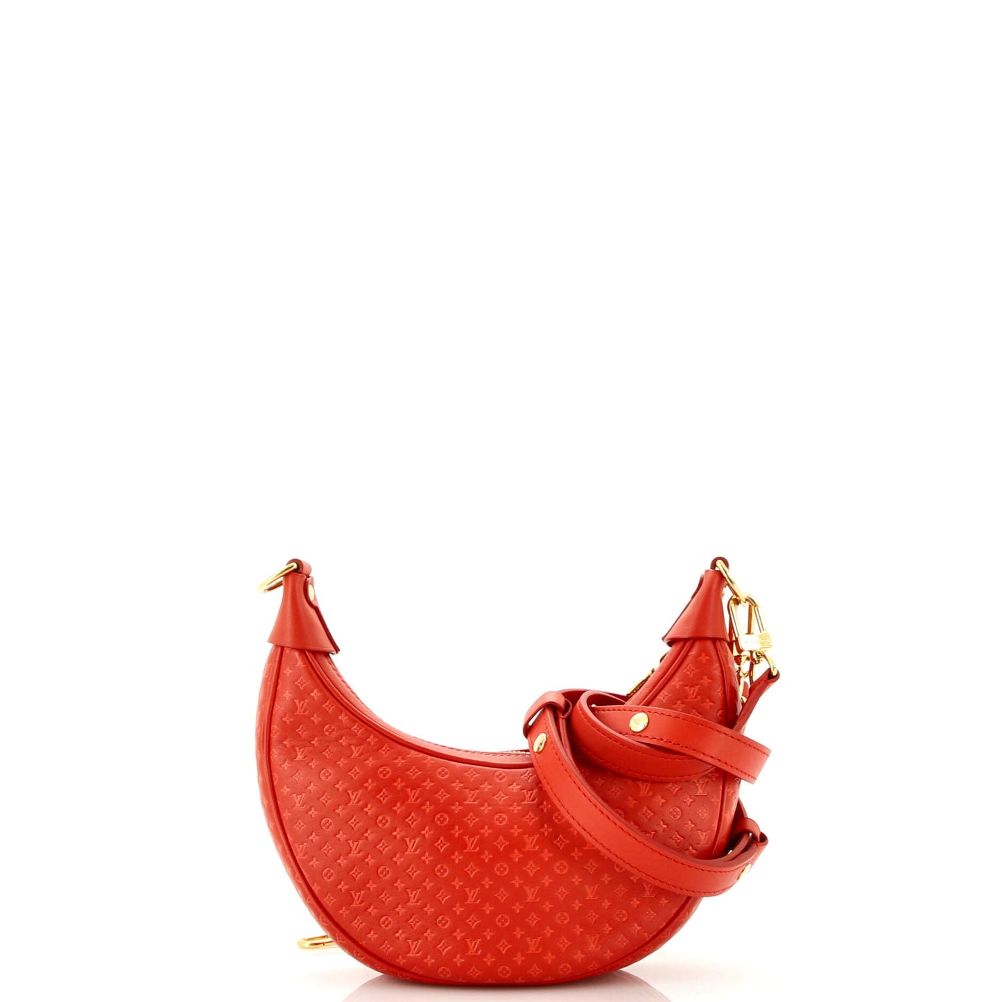 Loop Handbag Nanogram Embossed Leather