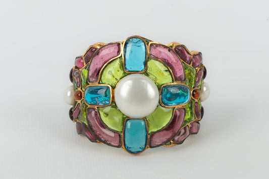 Bracelet en pâte de verre Chanel