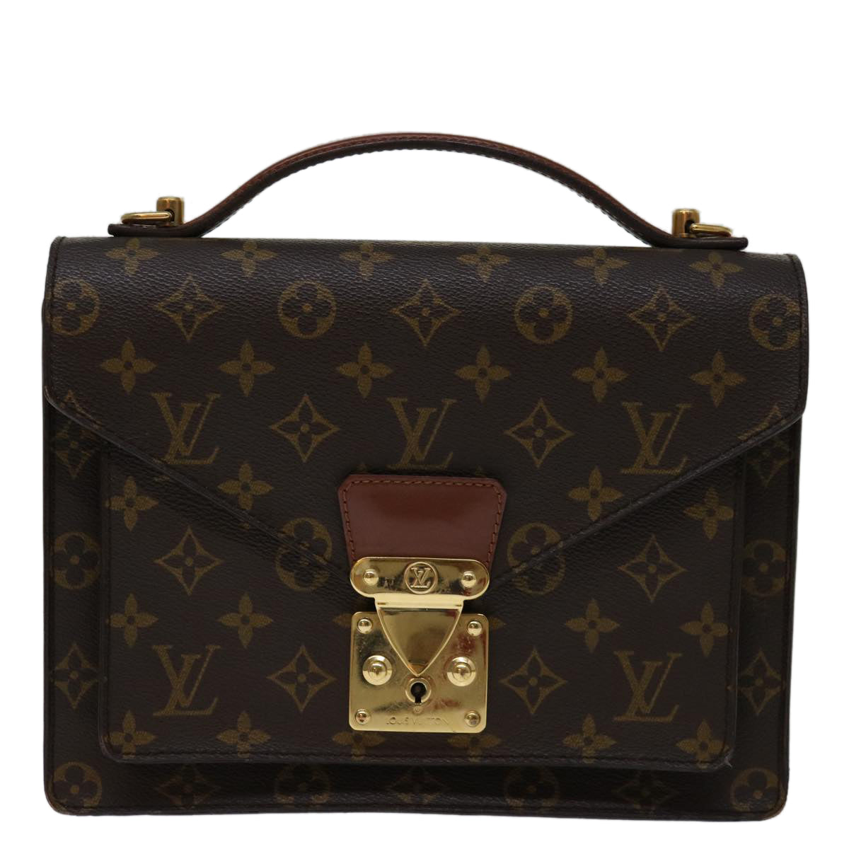 Louis Vuitton Monceau  Canvas Shoulder Bag ()
