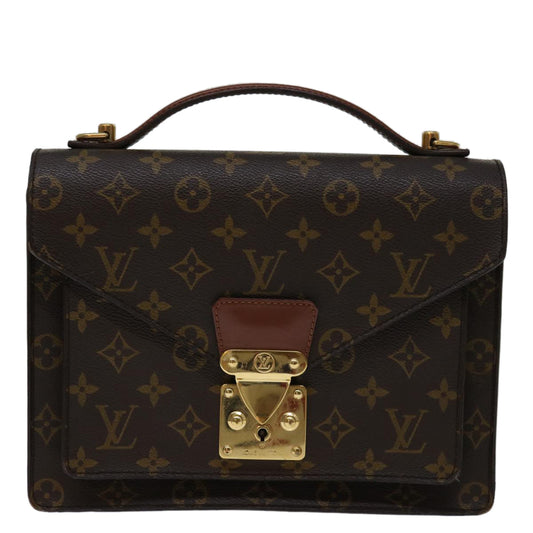 Louis Vuitton Monceau  Canvas Shoulder Bag ()