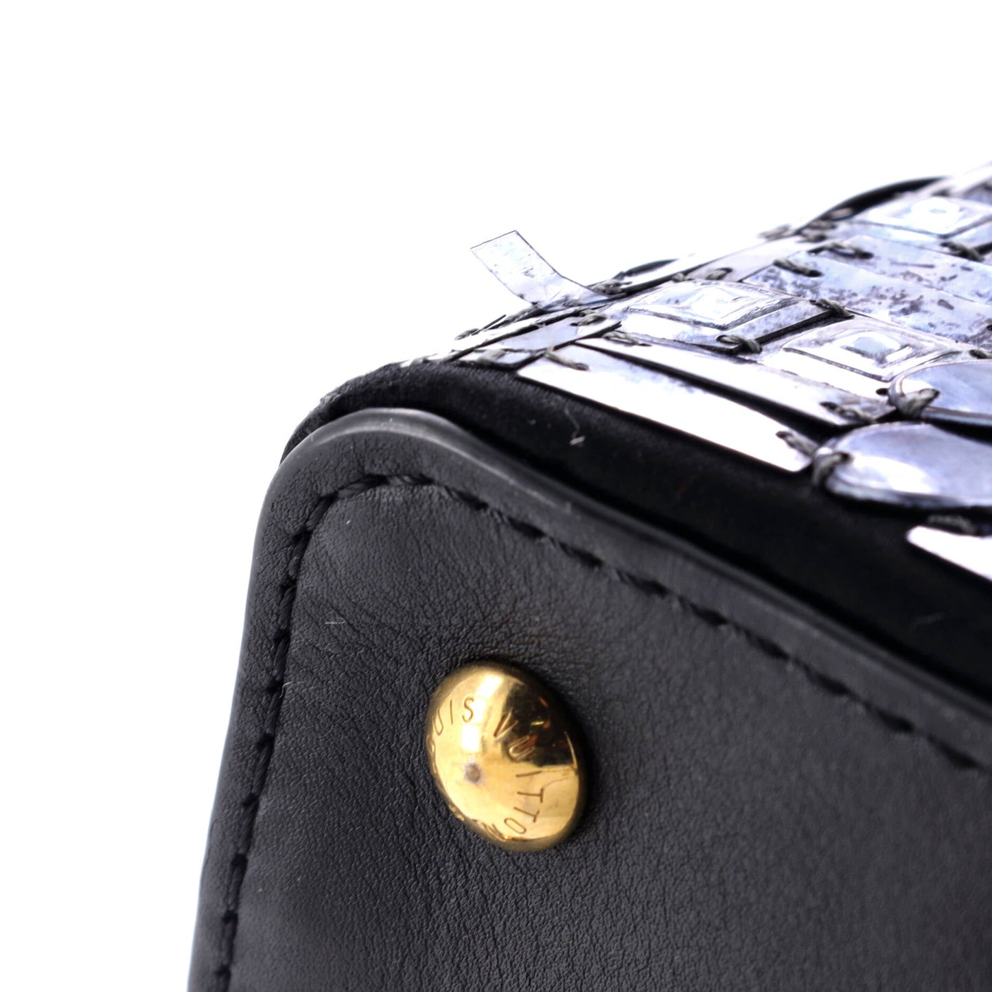 Capucines Bag Patchwork Sequin Embellished Satin Mini