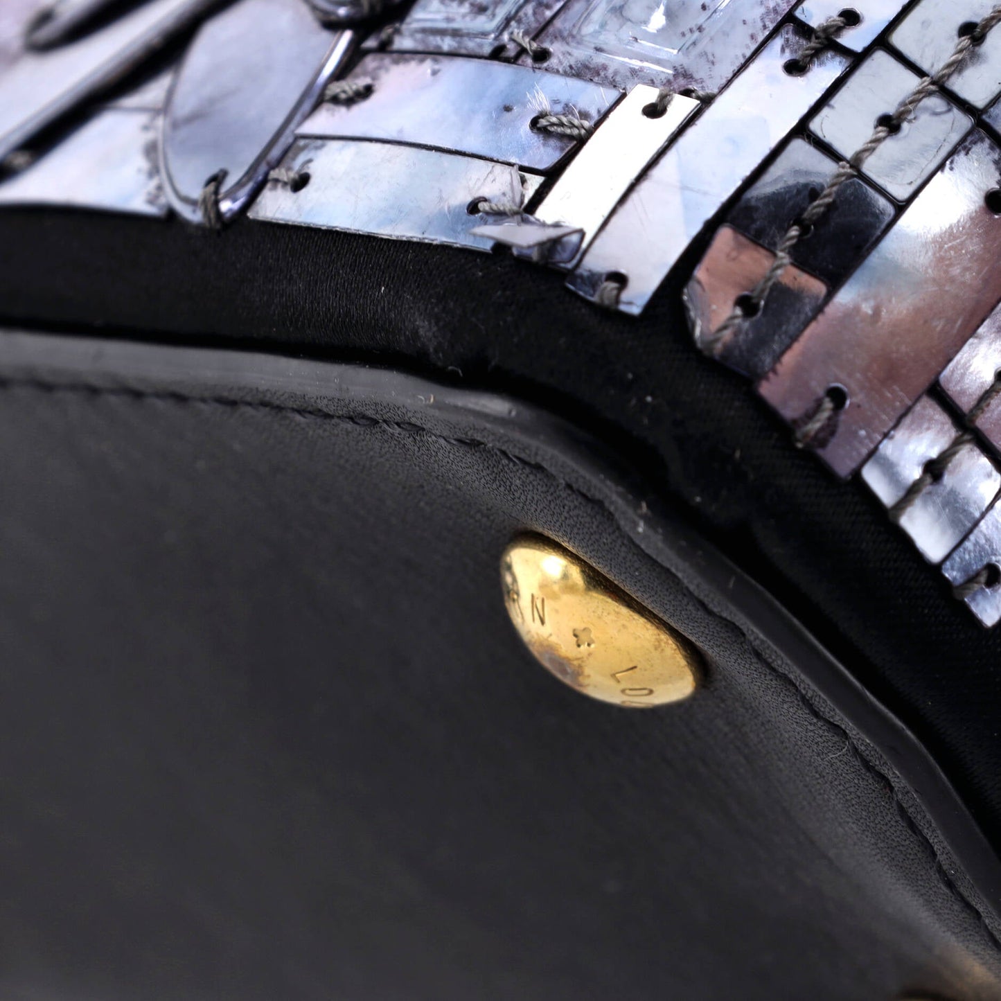 Capucines Bag Patchwork Sequin Embellished Satin Mini