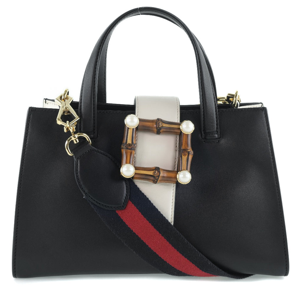 Gucci Nimfair Black Pony-Style Calfskin Handbag ()