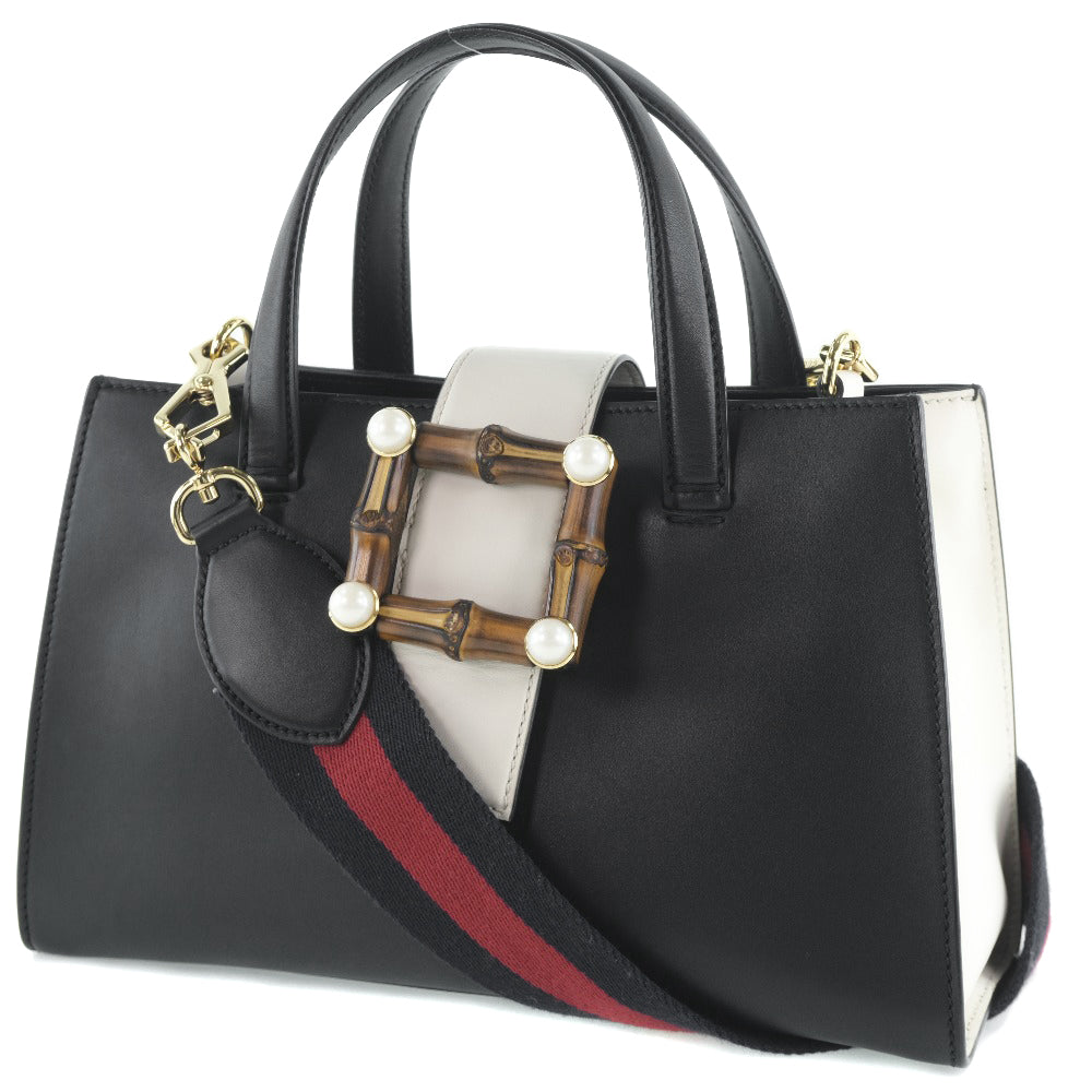 Gucci Nimfair Black Pony-Style Calfskin Handbag ()