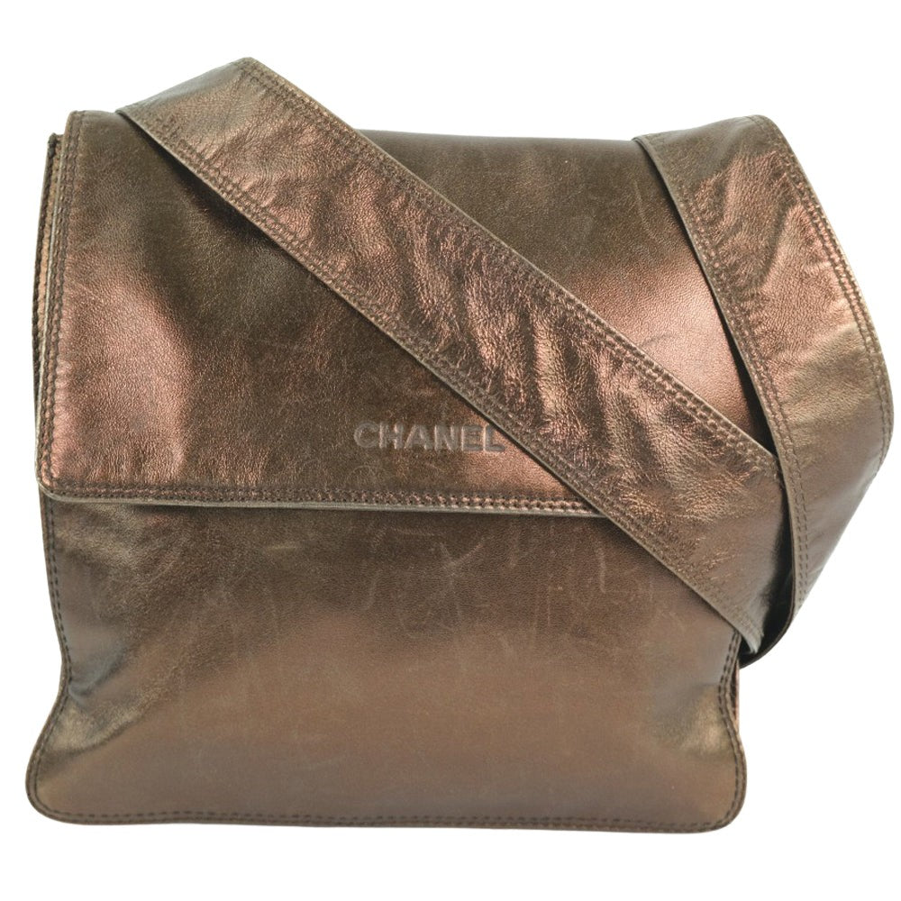 Chanel Brown Leather Shoulder Bag ()