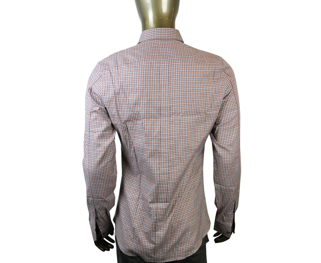 Gucci Men's Multicolor Dress Shirt Slim Fit Check