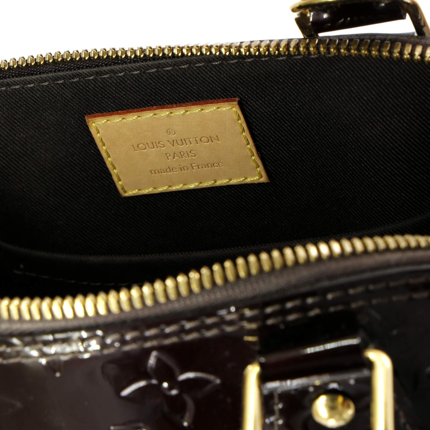 Alma Handbag Monogram Vernis BB