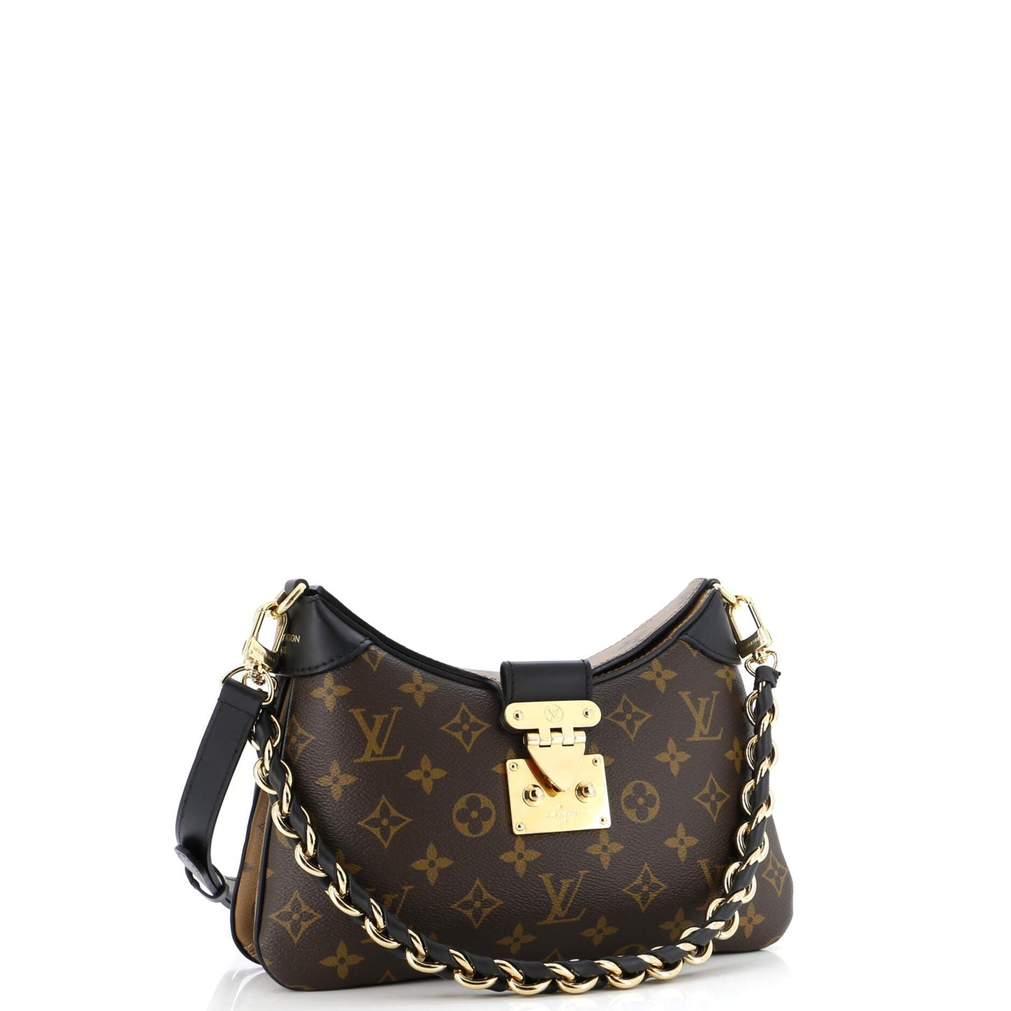 LV Twinny Handbag Monogram Canvas and Reverse Monogram Canvas with Leather