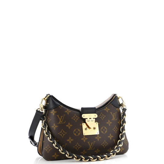 LV Twinny Handbag Monogram Canvas and Reverse Monogram Canvas with Leather