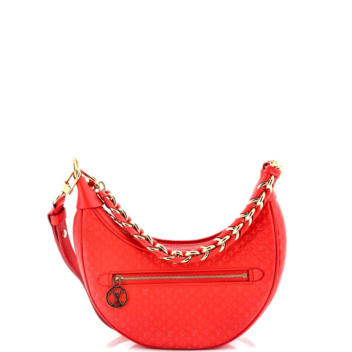 Loop Handbag Nanogram Embossed Leather