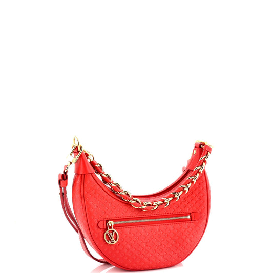 Loop Handbag Nanogram Embossed Leather