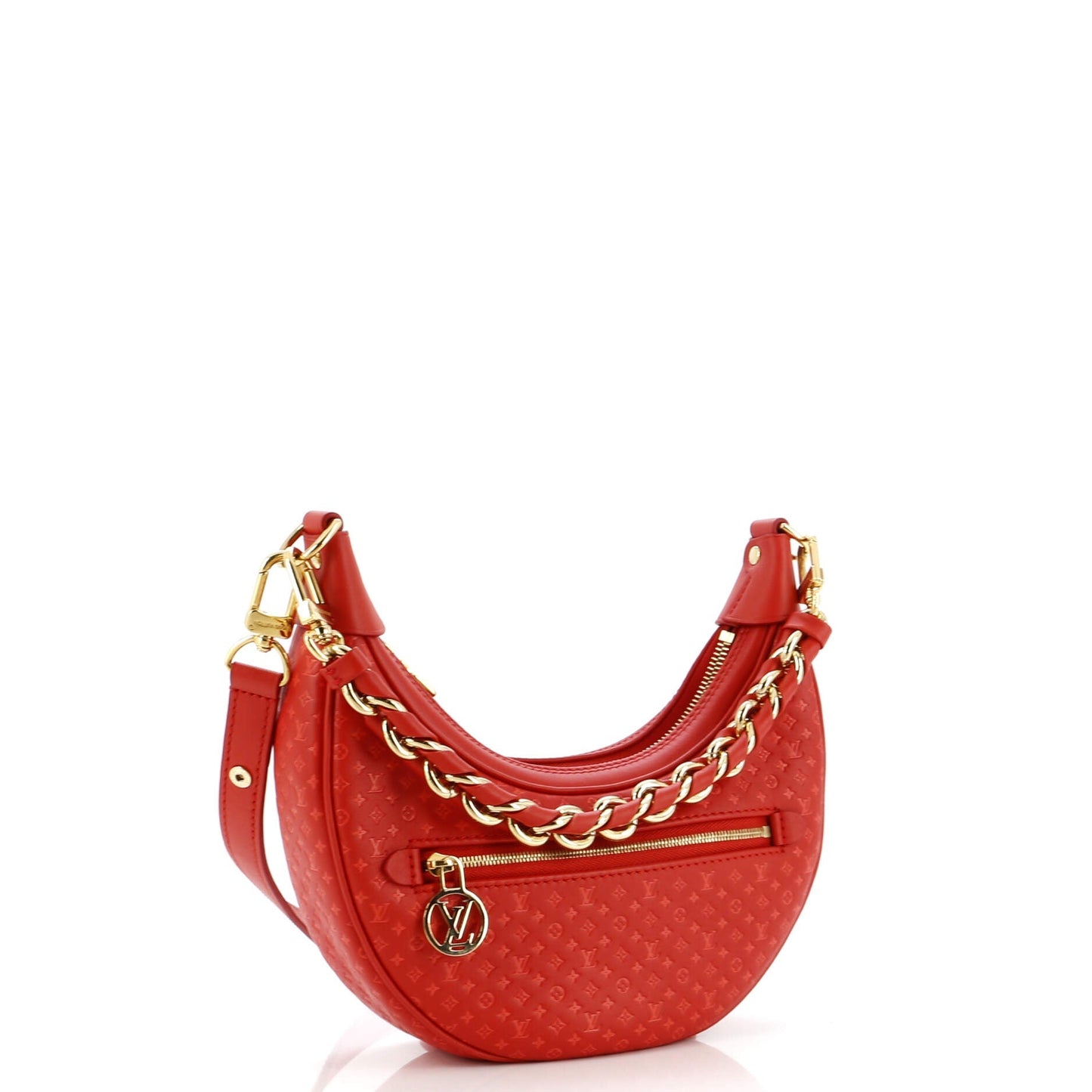 Loop Handbag Nanogram Embossed Leather