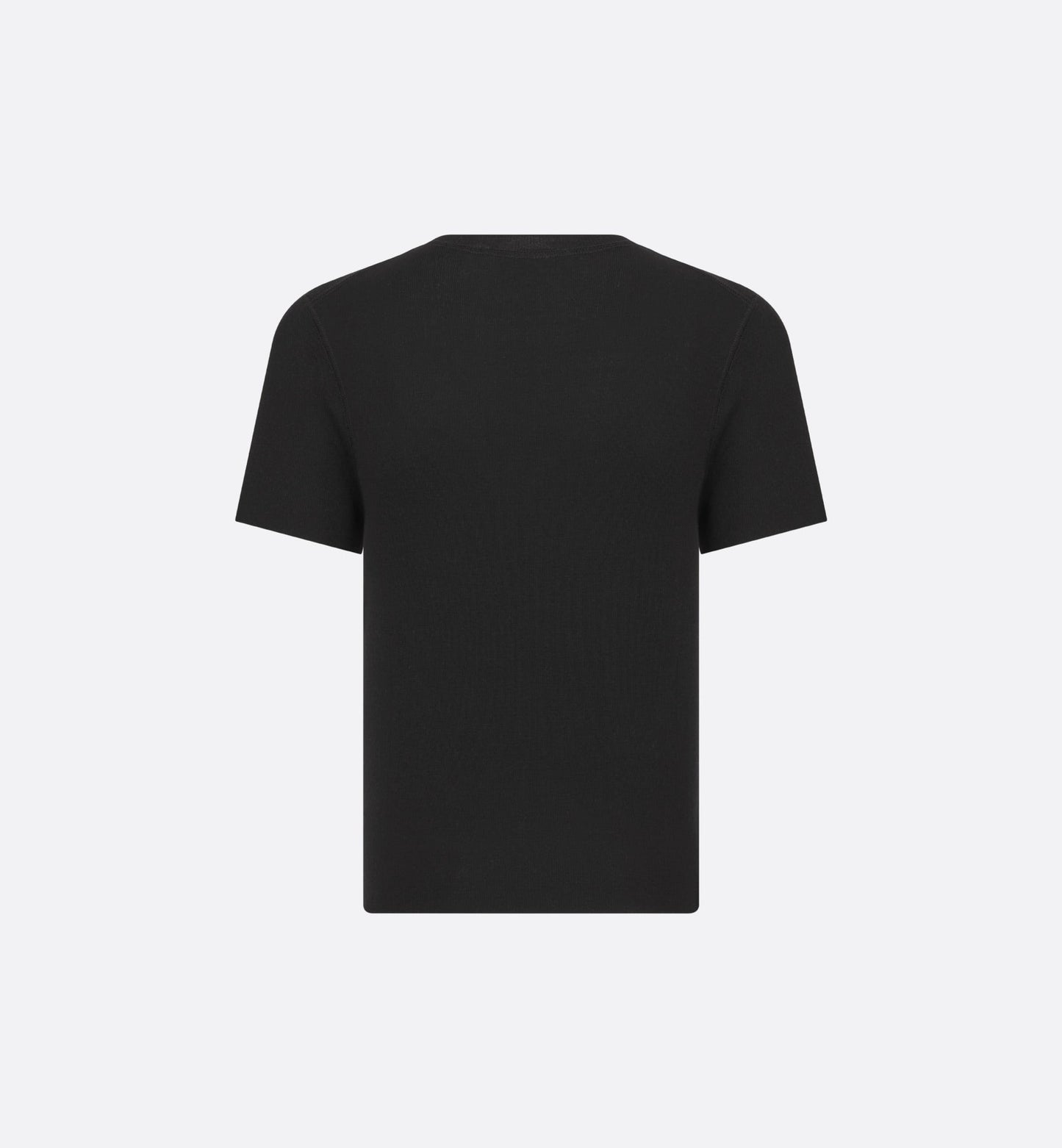 Short-Sleeved Sweater • Black Cashmere and Silk Knit