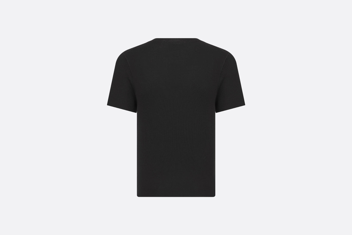 Short-Sleeved Sweater • Black Cashmere and Silk Knit