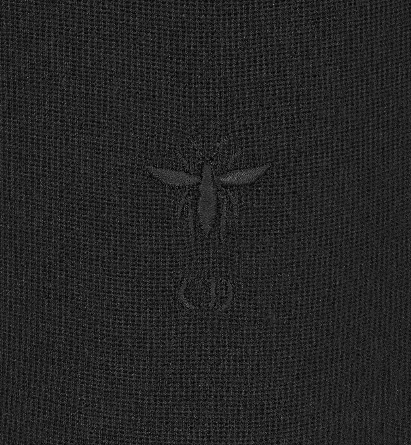 Short-Sleeved Sweater • Black Cashmere and Silk Knit