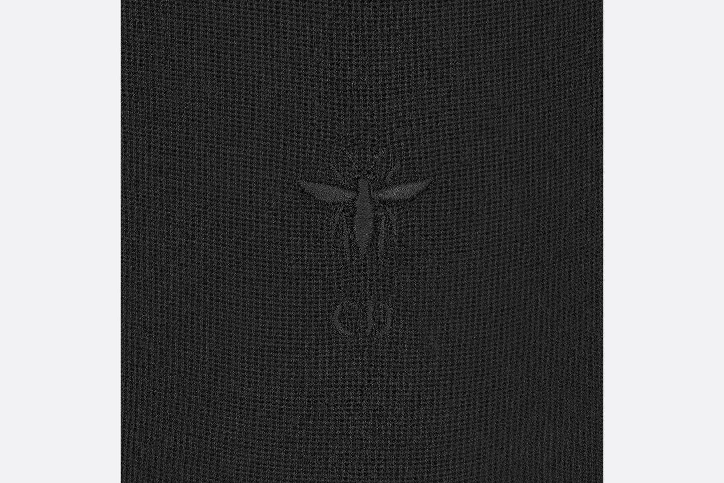 Short-Sleeved Sweater • Black Cashmere and Silk Knit