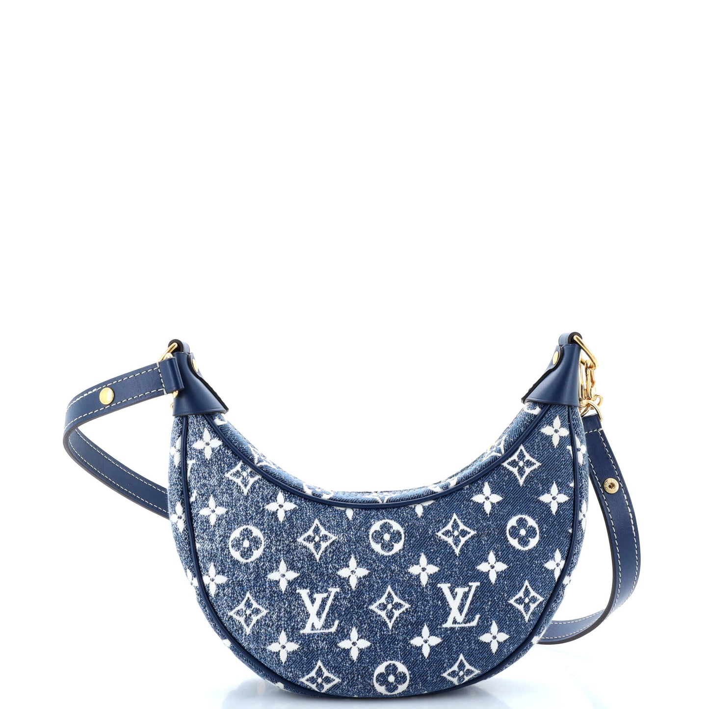 Loop Handbag Monogram Jacquard Denim
