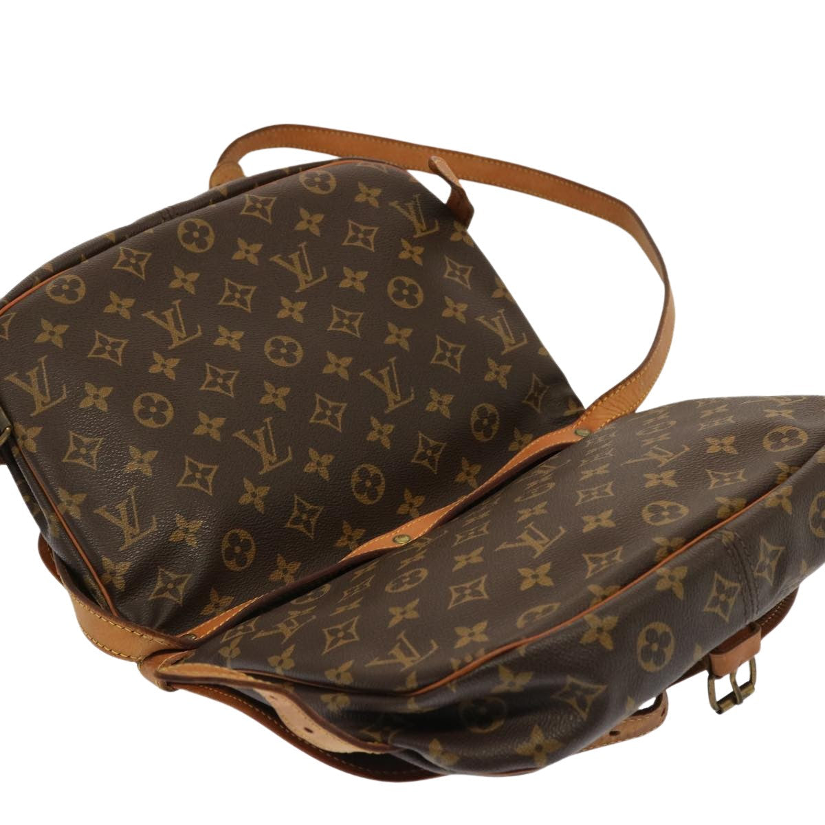 Louis Vuitton Saumur  Canvas Shoulder Bag ()