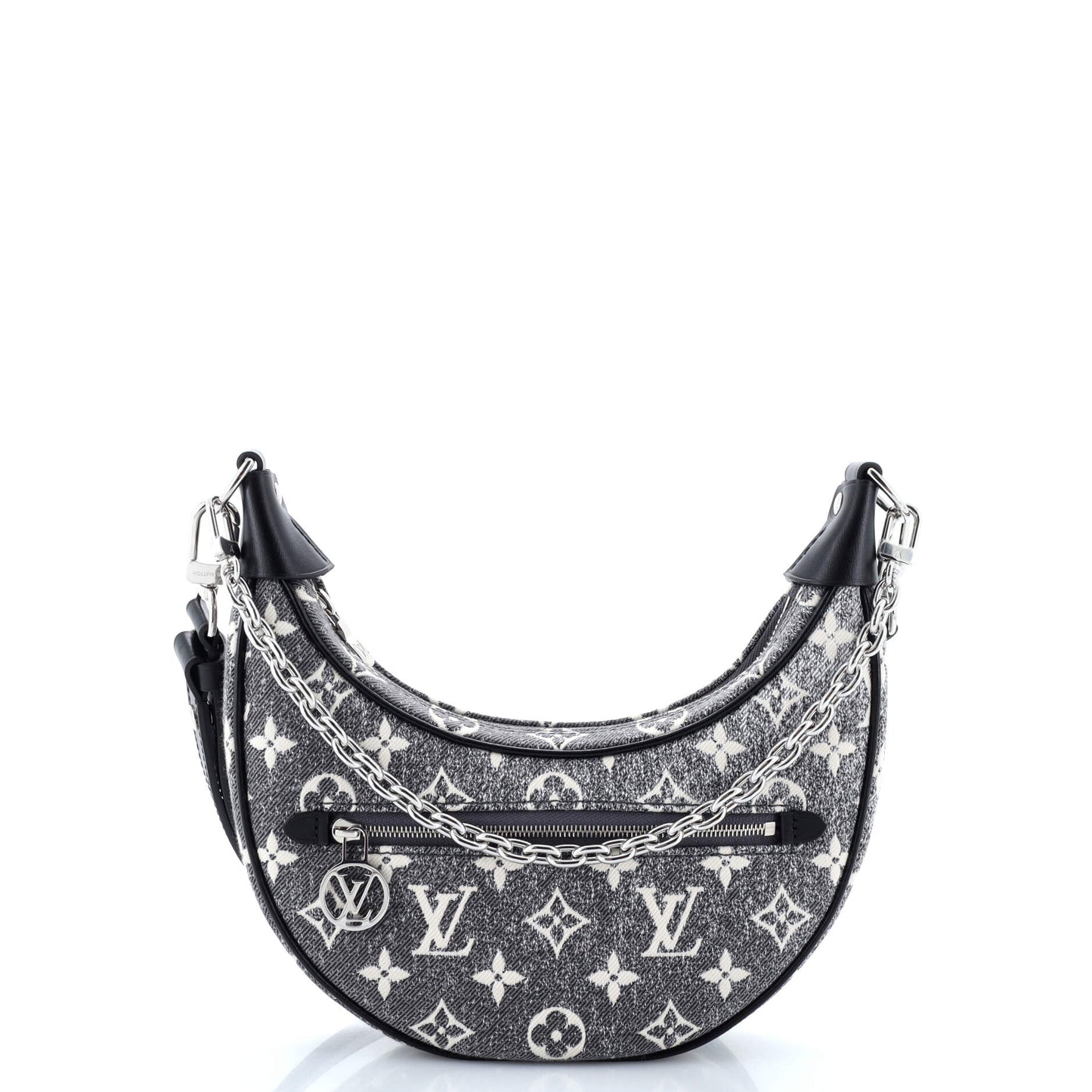 Loop Handbag Monogram Jacquard Denim