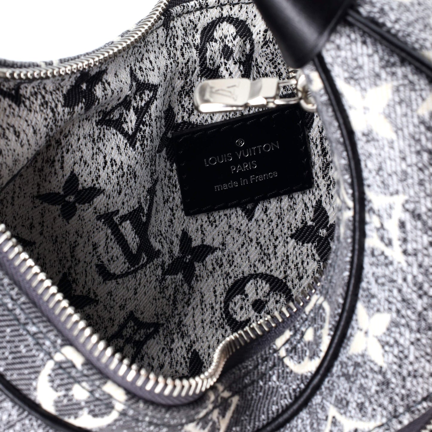 Loop Handbag Monogram Jacquard Denim