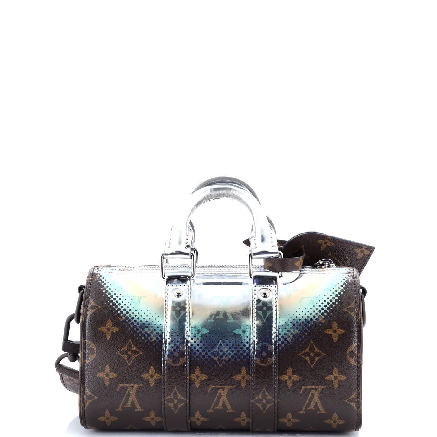 Keepall Bandouliere Bag Limited Edition Metallic Nebula Monogram Canvas 25