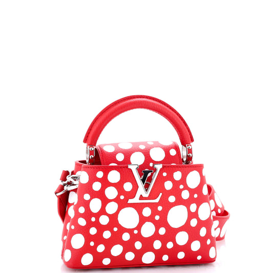 Capucines Bag Yayoi Kusama Infinity Dots Taurillon Leather Mini