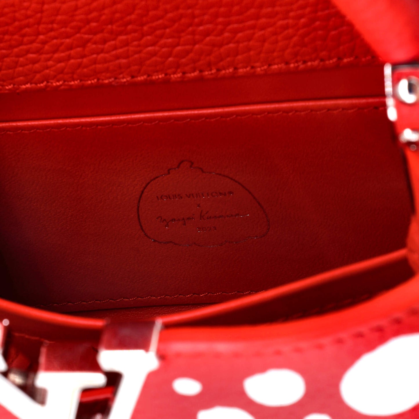 Capucines Bag Yayoi Kusama Infinity Dots Taurillon Leather Mini