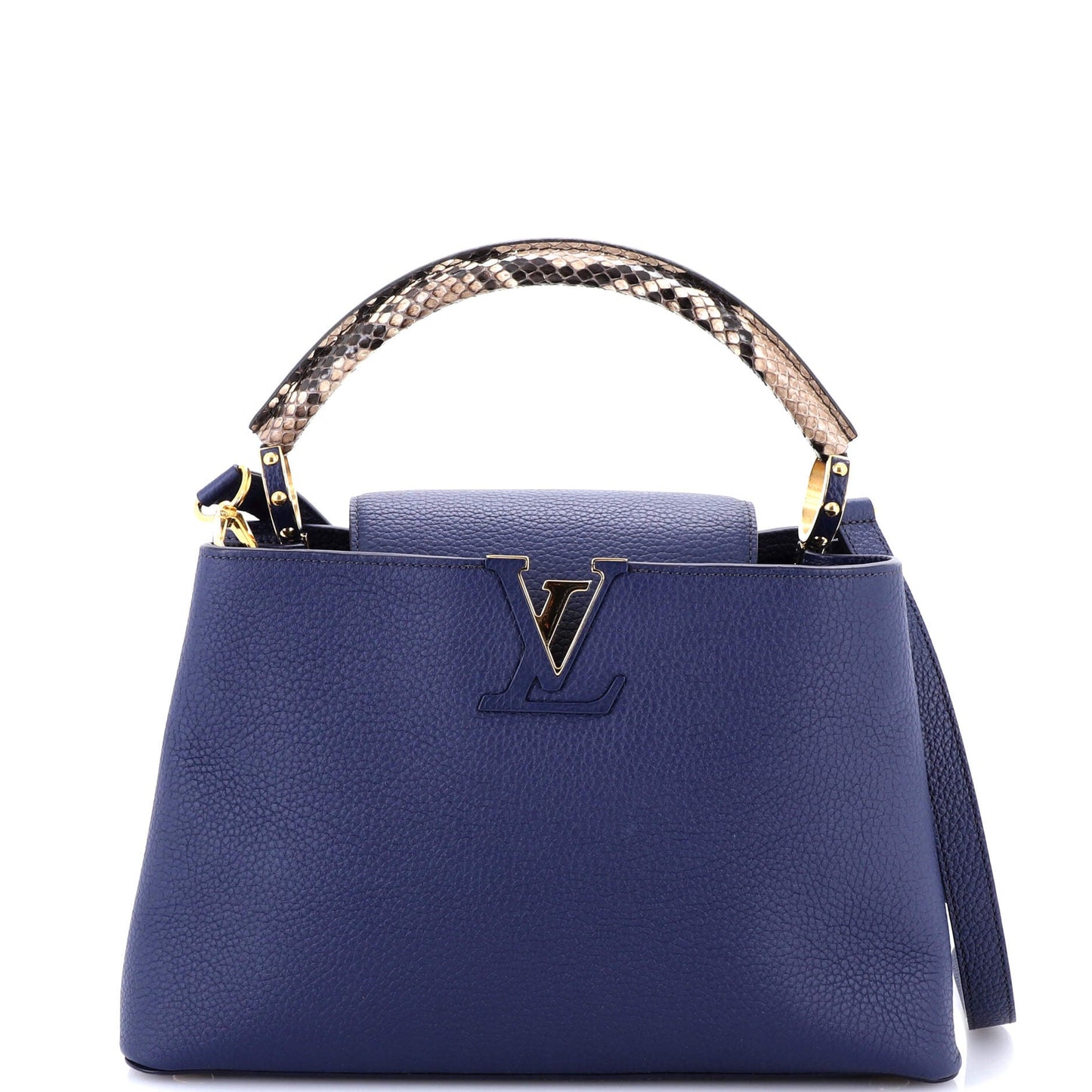 Capucines Bag Leather with Python PM