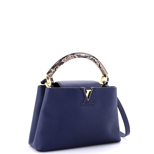 Capucines Bag Leather with Python PM