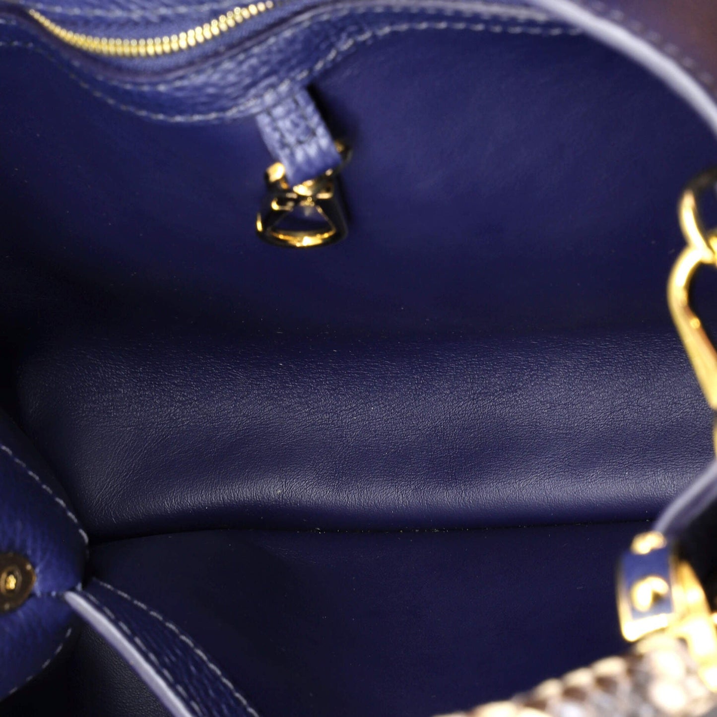 Capucines Bag Leather with Python PM