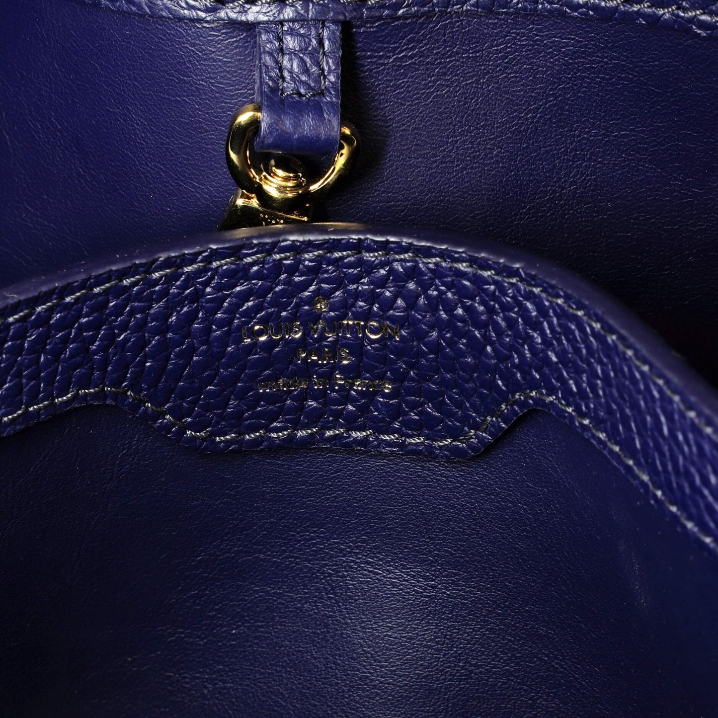 Capucines Bag Leather with Python PM