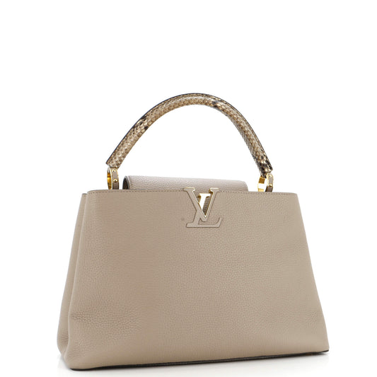 Capucines Bag Leather with Python MM