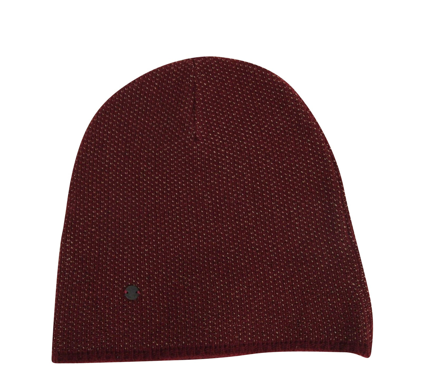Gucci Unisex Burgundy Wool Cashmere Cotton Knit Beanie Hat With Logo 352350 6079