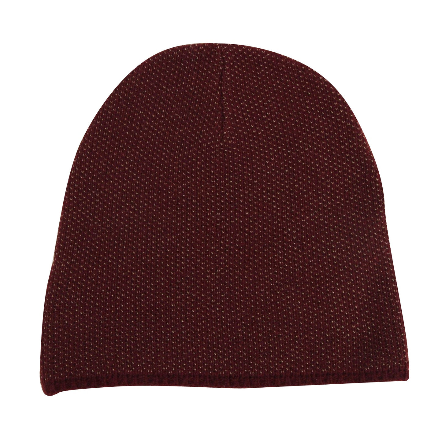 Gucci Unisex Burgundy Wool Cashmere Cotton Knit Beanie Hat With Logo 352350 6079