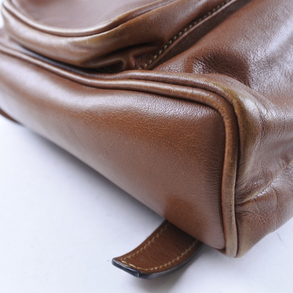 Gucci Bamboo Brown Pony-Style Calfskin Backpack Bag ()