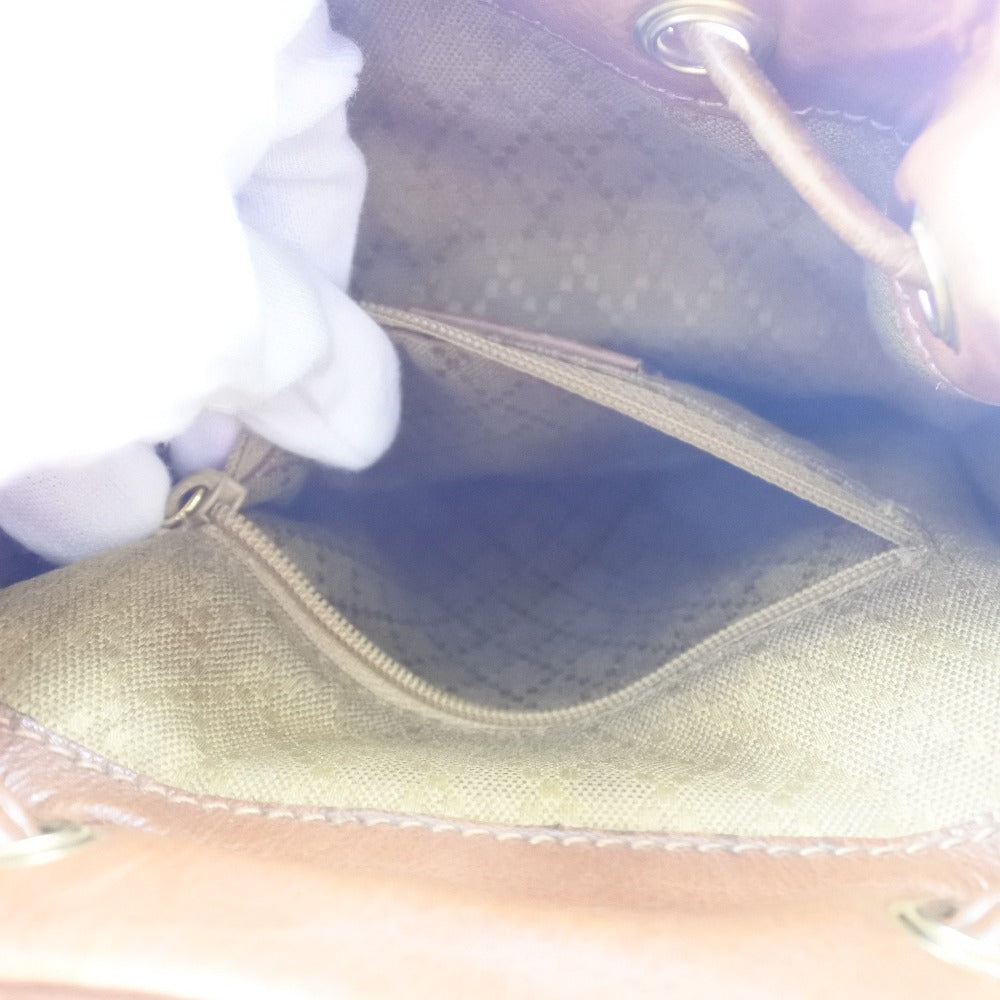 Gucci Bamboo Brown Pony-Style Calfskin Backpack Bag ()