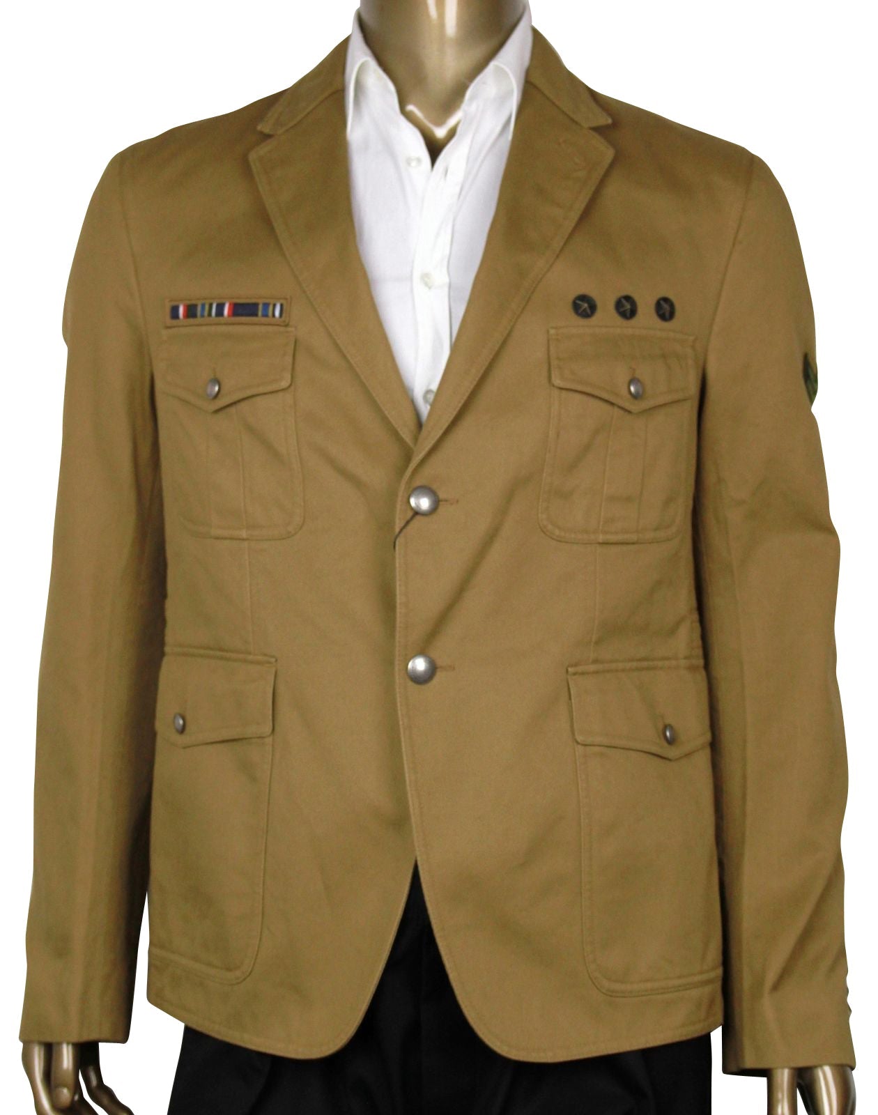 Gucci Men's Light Brown Cotton Jacket (G 52 / US 42)