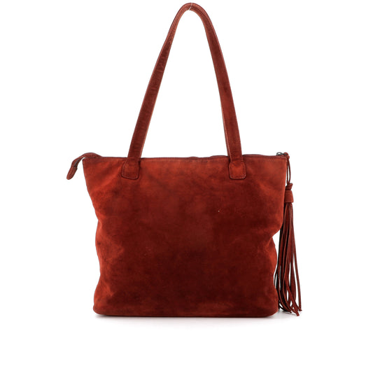 Chanel Bordeaux Suede  tote bag