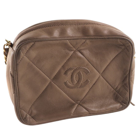 Chanel Brown Leather Camera shoulder bag