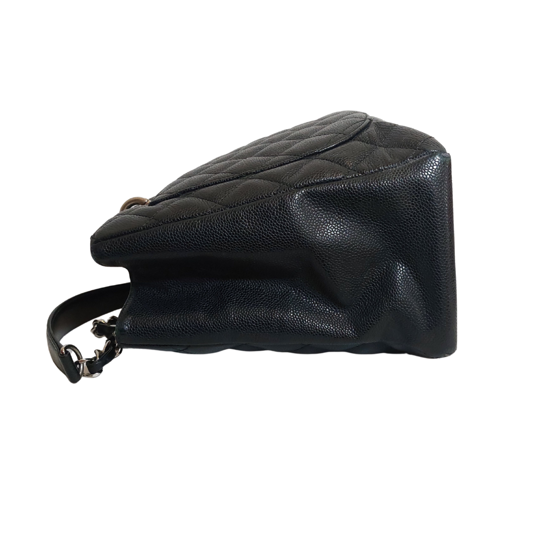 Chanel Black Caviar Leather Grand Shopper Tote