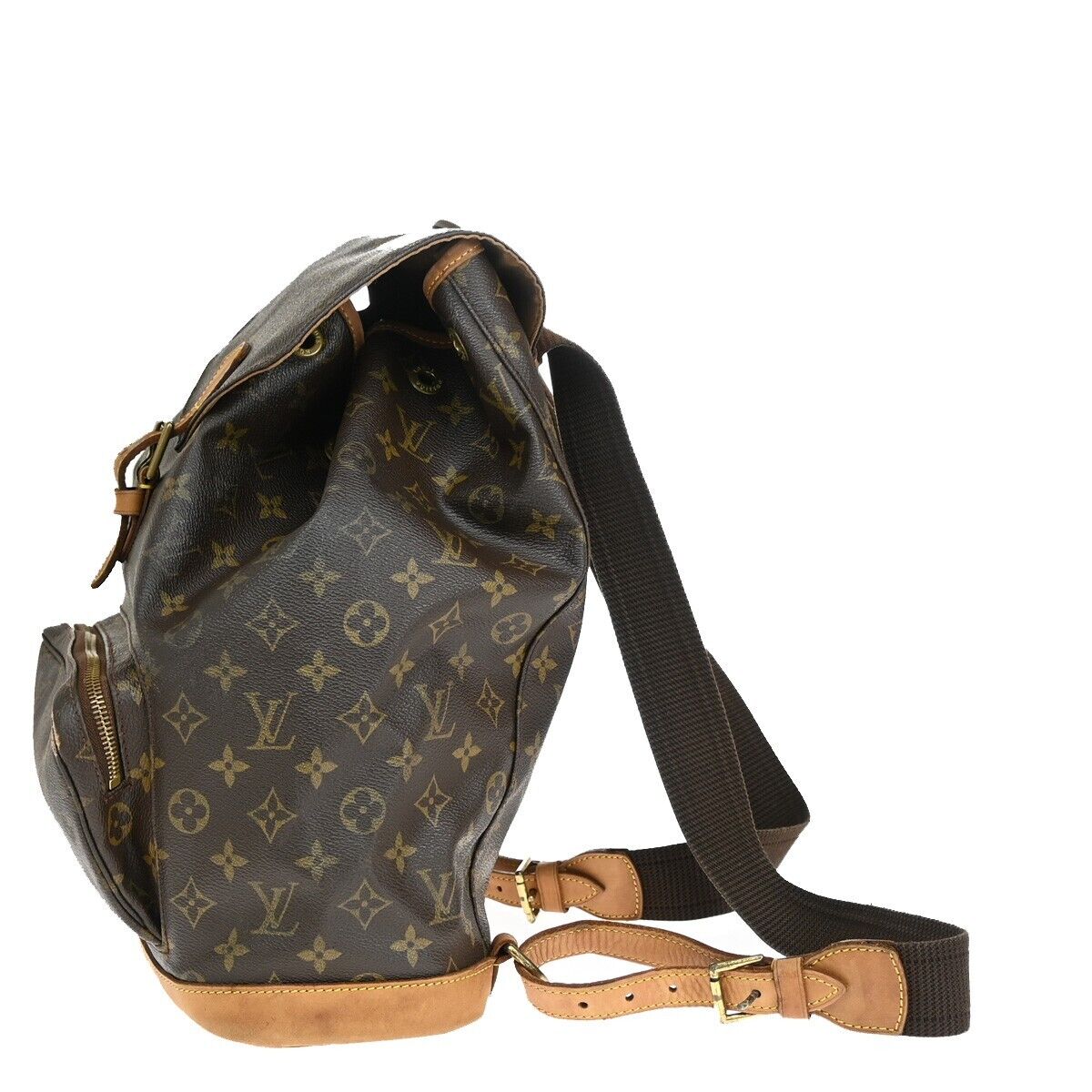 Louis Vuitton Montsouris Gm  Canvas Backpack Bag ()